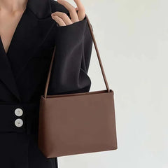 Vintage Shoulder Bags Women Texture Crossbody All-match PU Leather Underarm Bag