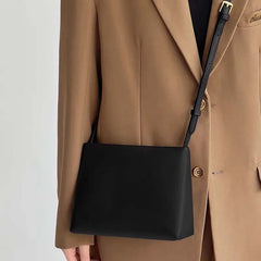 Vintage Shoulder Bags Women Texture Crossbody All-match PU Leather Underarm Bag