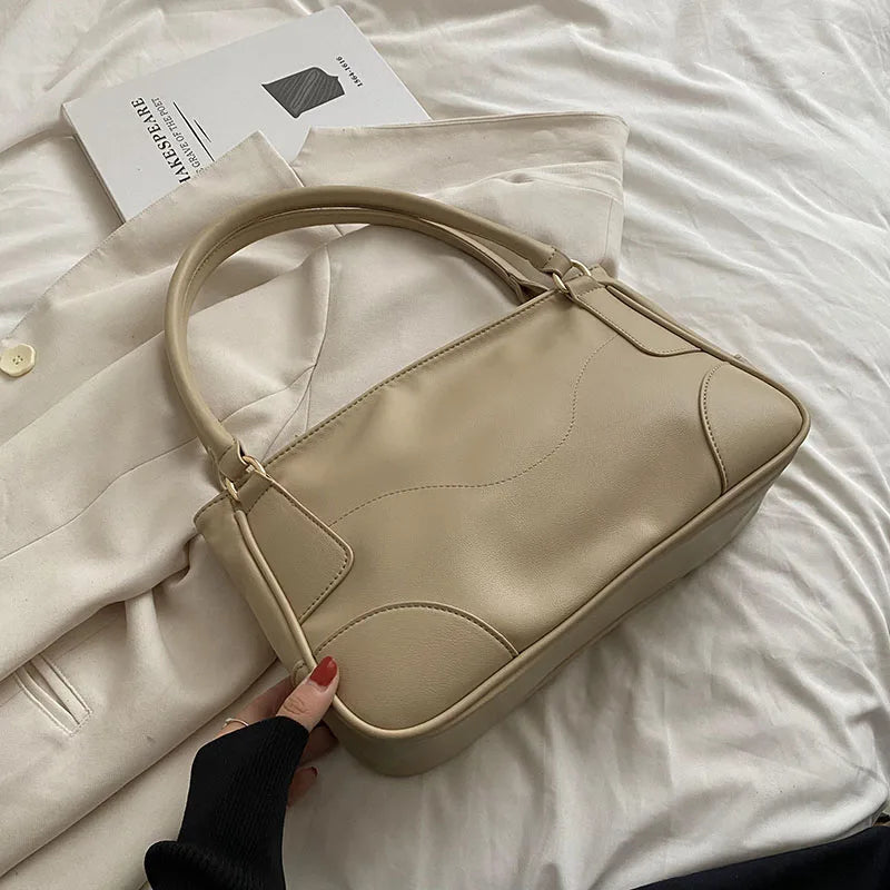 Vintage Shoulder Bags for Women Large Capacity Underarm Bag Pu Handbags