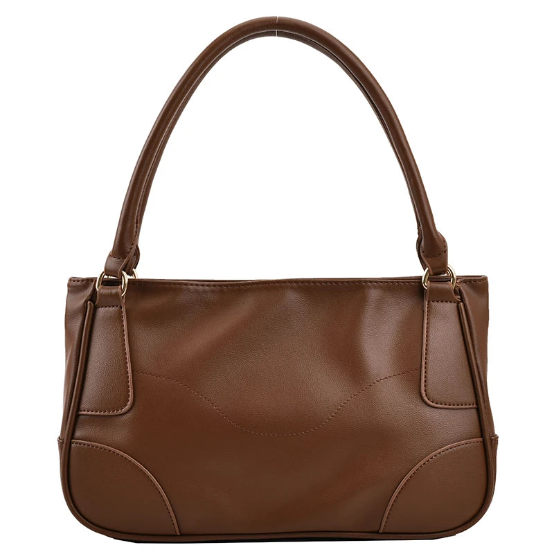 Vintage Shoulder Bags for Women Large Capacity Underarm Bag Pu Handbags