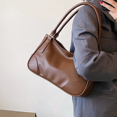 Vintage Shoulder Bags for Women Large Capacity Underarm Bag Pu Handbags