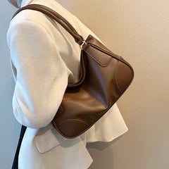 Vintage Shoulder Bags for Women Large Capacity Underarm Bag Pu Handbags
