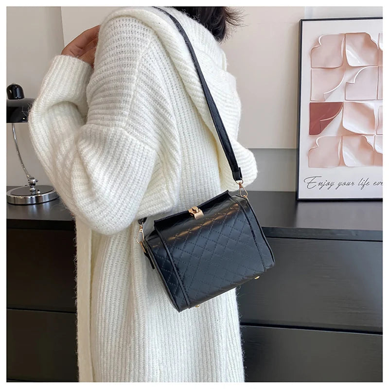 Vintage PU Leather Shoulder Bag Crossbody Flap Purse Handbag Clutch
