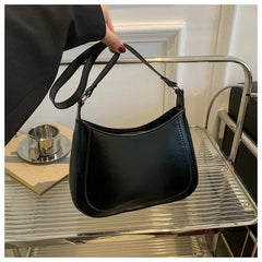 Vintage PU Leather Shoulder Bag Women's Underarm Purse Clutch Handbag