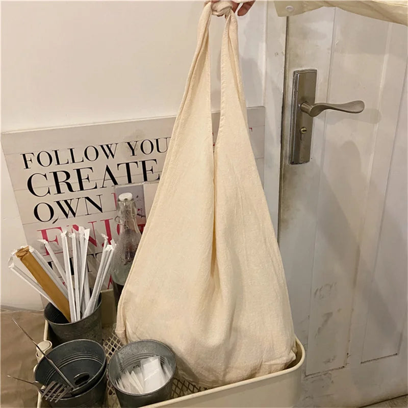 Vintage Shoulder Bag Solid Purse Casual Canvas Messenger Handbag