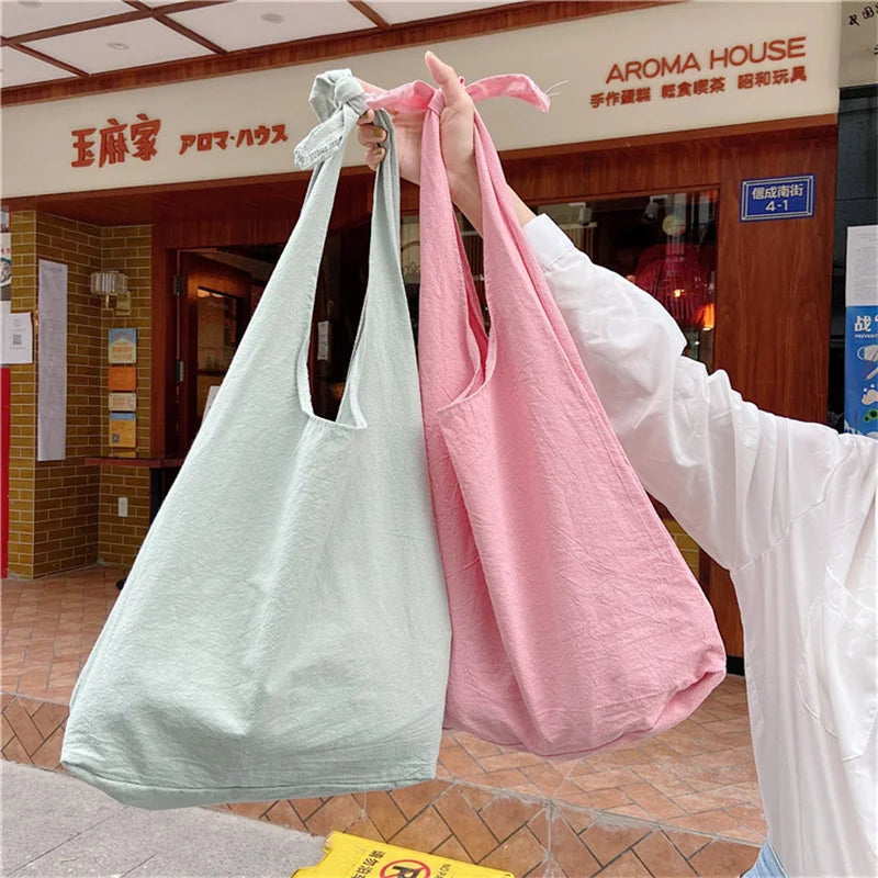 Vintage Shoulder Bag Solid Purse Casual Canvas Messenger Handbag
