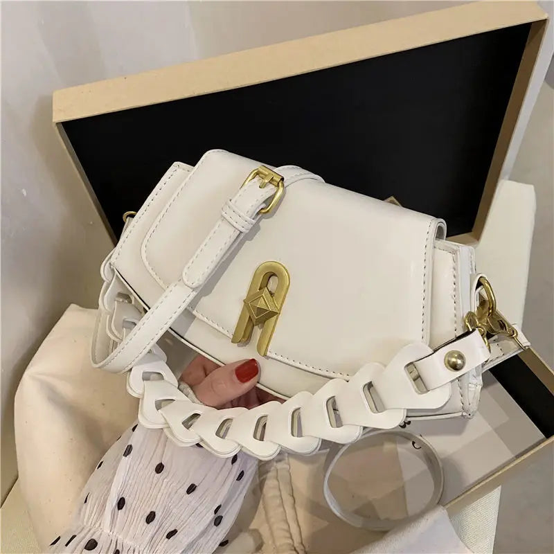 Vintage Shoulder Crossbody Bags PU Leather Women Handbag Clutch Brown
