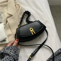 Vintage Shoulder Crossbody Bags PU Leather Women Handbag Clutch Brown
