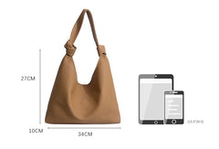 Vintage Shoulder Crossbody Bag PU Leather Women's Handbag Brown
