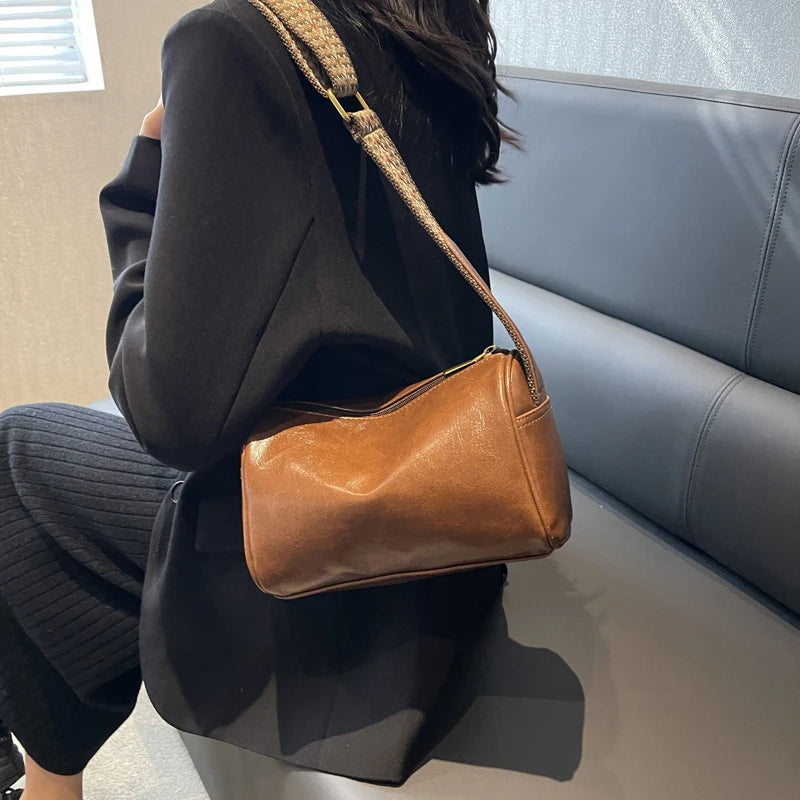 Vintage Shoulder Crossbody Bags for Women PU Leather Handbag and Purses