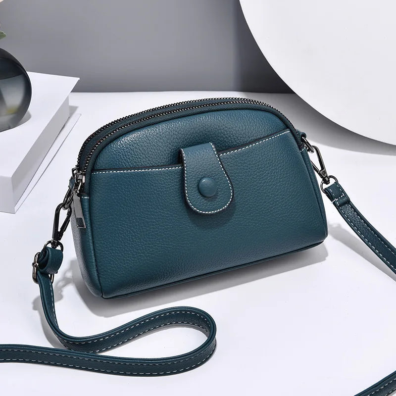 Vintage Shoulder Messenger Bags Soft Leather Crossbody Bags Small Tote Bag