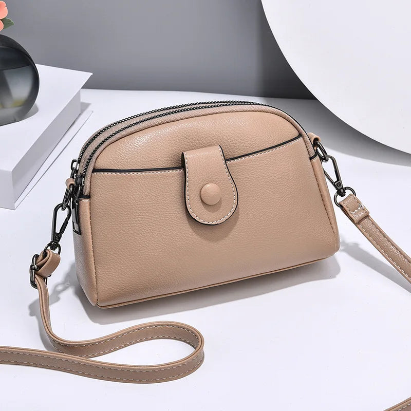 Vintage Shoulder Messenger Bags Soft Leather Crossbody Bags Small Tote Bag