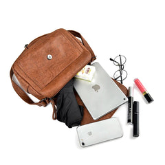 Vintage Shoulder Messenger Bags for Women Soft Leather Crossbody Bags