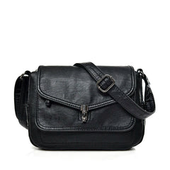 Vintage Leather Crossbody Bags for Women Soft Shoulder Messenger Purse Small Tot