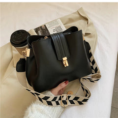 Vintage Casual Bucket Shoulder Bag Crossbody Messenger Handbags PU Leather