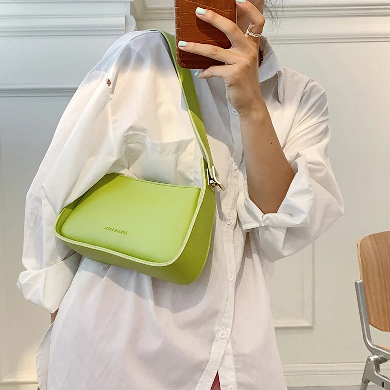 Vintage Women's Single Shoulder Bag Summer Leather Handbag