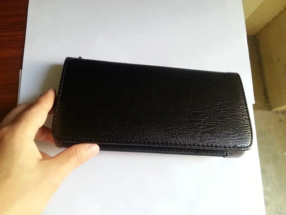 Vintage Skull Leather Wallet Purse Women Lady Girl Long Hand Bag