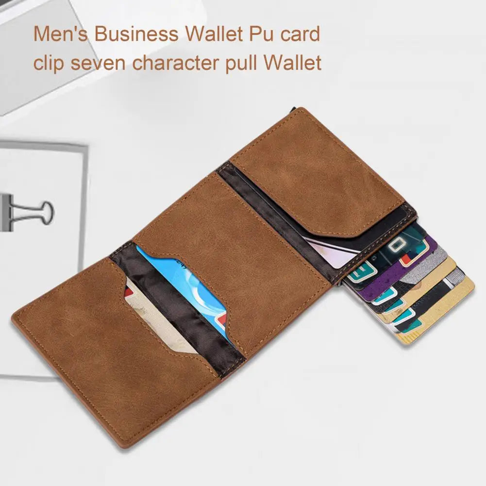 Vintage Slim Purse Men's Mini Wallet Shopping Supplies