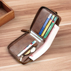 Vintage Short Men's Wallet PU Leather Clutch