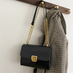 Vintage Small Messenger Bag Women Chain Shoulder Bag Square Female Ladies Cross