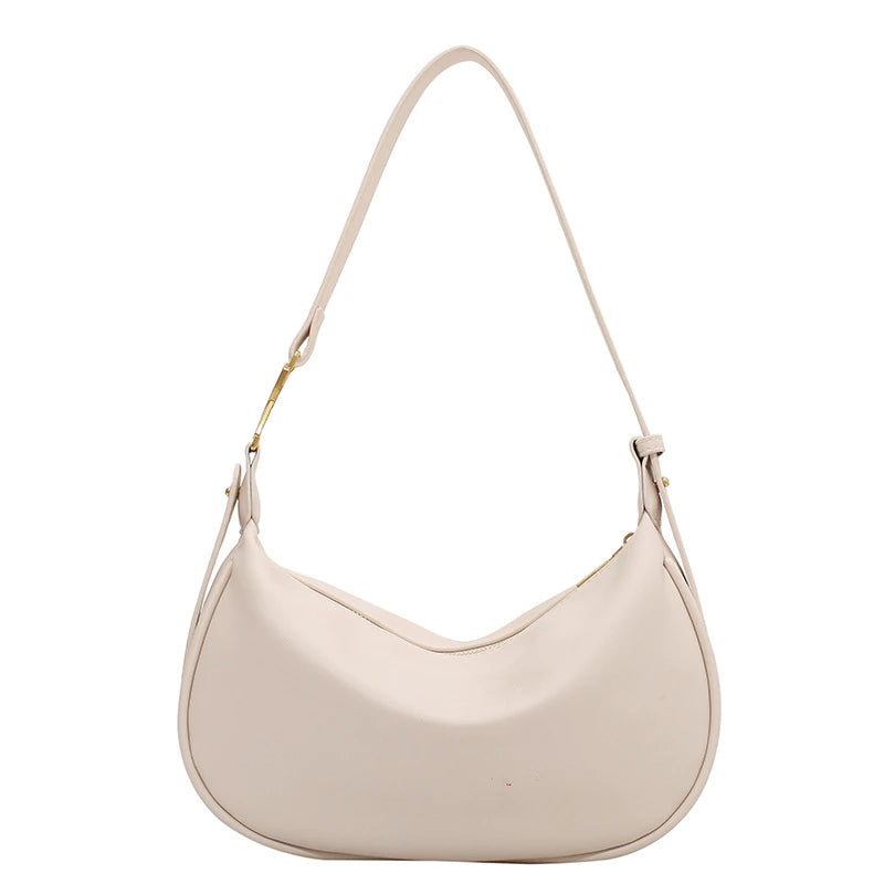 Vintage Small PU Leather Underarm Bag Armpit Crossbody Bags For Women