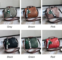 Vintage Small PU Leather Crossbody Bags for Women Pendant Shoulder Handbag
