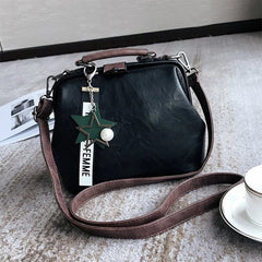 Vintage Small PU Leather Crossbody Bags for Women Pendant Shoulder Handbag