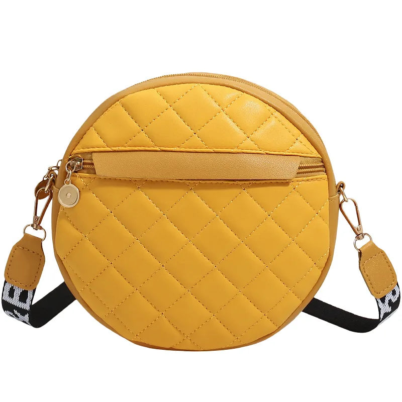 Vintage Small Round Handbag Women Embroidered Shoulder Bag