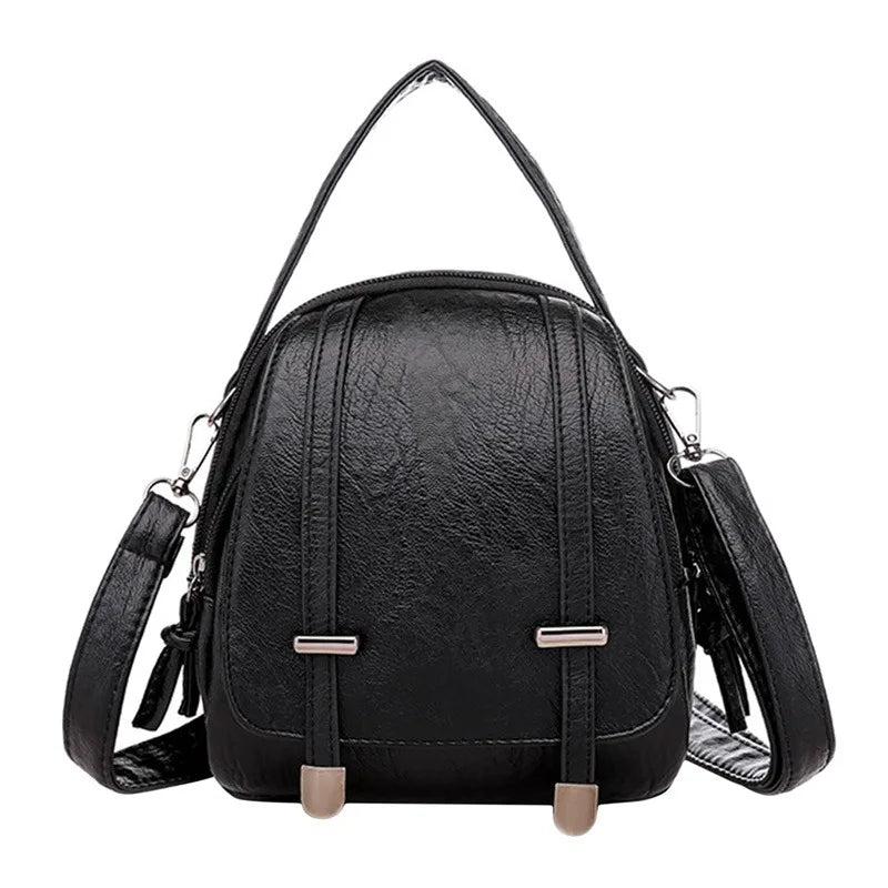Vintage Women's Small Shoulder Bag Soft PU Leather Crossbody Bag