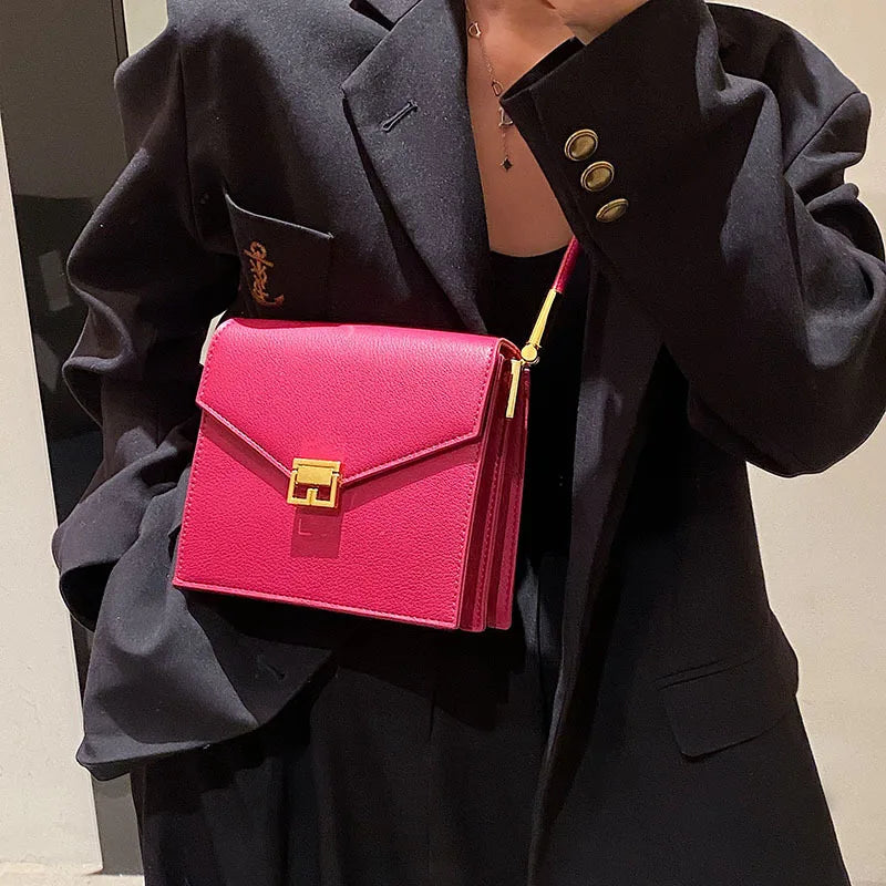 Vintage Small Square Crossbody Bag Women's Handbag