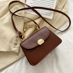 Vintage Small Messenger Bag Chain Tote Purses for Women