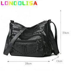 Vintage Soft Leather Purses and Handbags Women's Crossbody Shoulder Bags