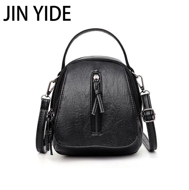 Vintage Soft Leather Shoulder Bags for Women Large Capacity Handbag