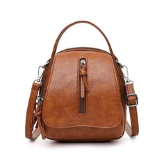 Vintage Soft Leather Shoulder Bags for Women Large Capacity Handbag