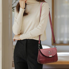 Vintage Leather Women Shoulder Bags Handbags Crossbody Small