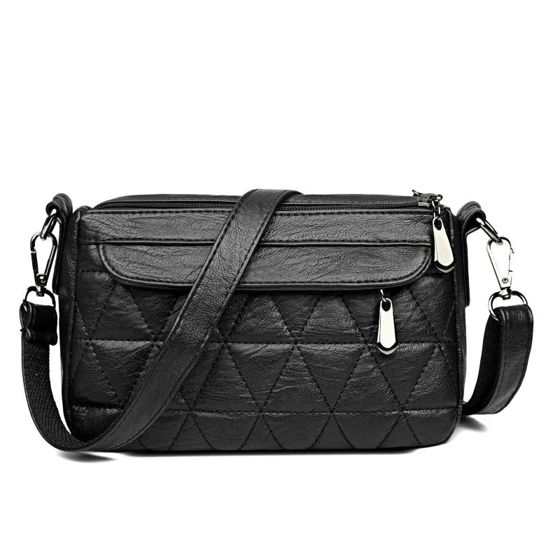 Vintage Soft PU Leather Women Shoulder Bags Handbags Small Crossbody Bags