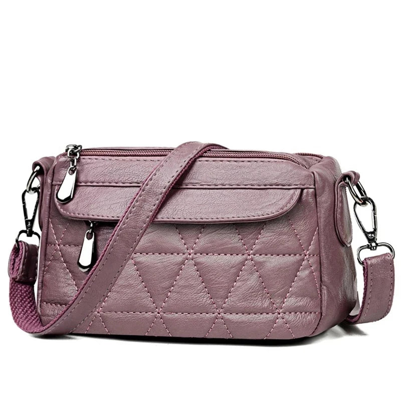 Vintage Soft PU Leather Women Shoulder Bags Handbags Small Crossbody Bags