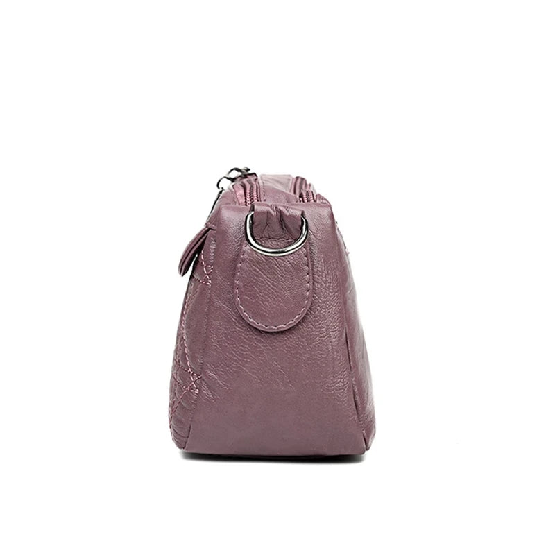 Vintage Soft PU Leather Women Shoulder Bags Handbags Small Crossbody Bags