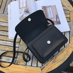 Vintage Leather Crossbody Bag For Women Casual Purses Small Shoulder Bag