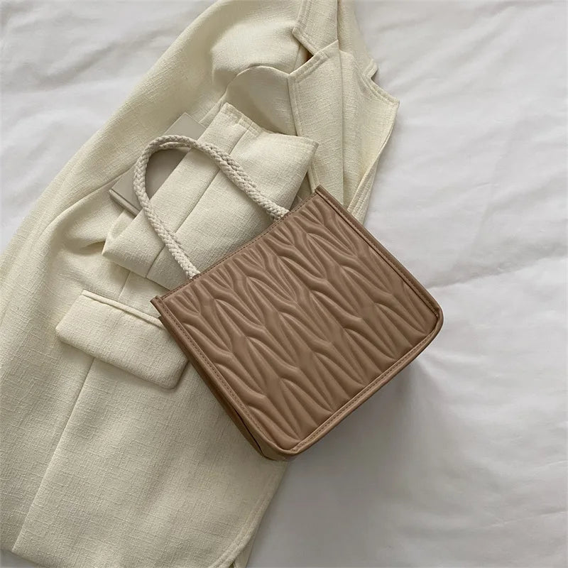 Vintage Square Bag Quilted Purse Small Crossbody Bags Handbag Tote Shoulder
