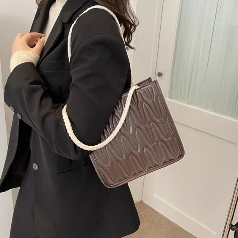 Vintage Square Bag Quilted Purse Small Crossbody Bags Handbag Tote Shoulder