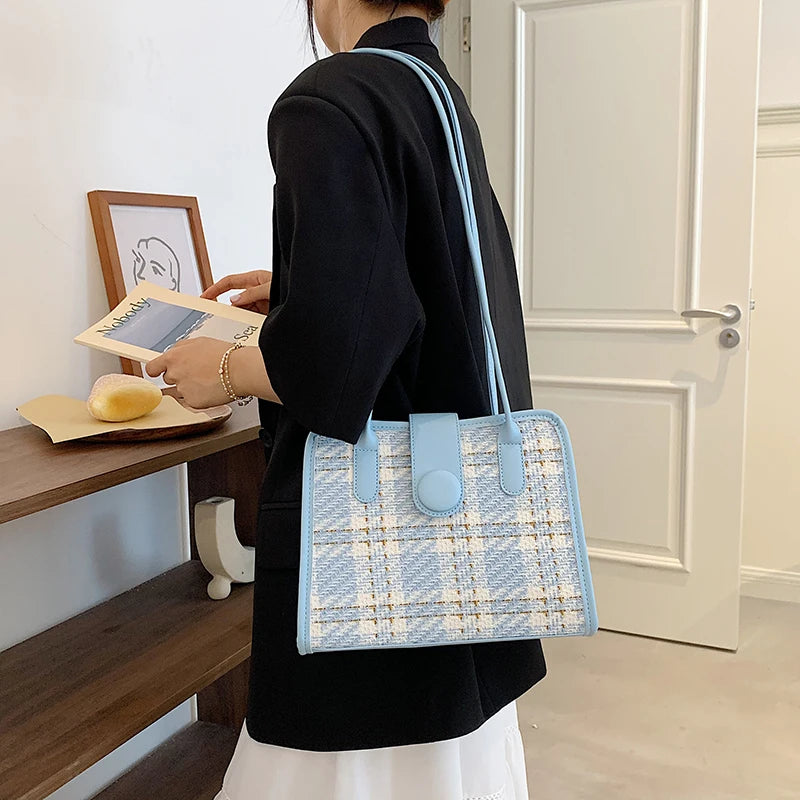 Vintage Square Shoulder Bags for Women High Small Tote Bag Ladies Handbags Sac