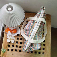 Vintage Striped Shoulder Bags Women Bohemian Style Underarm All-match