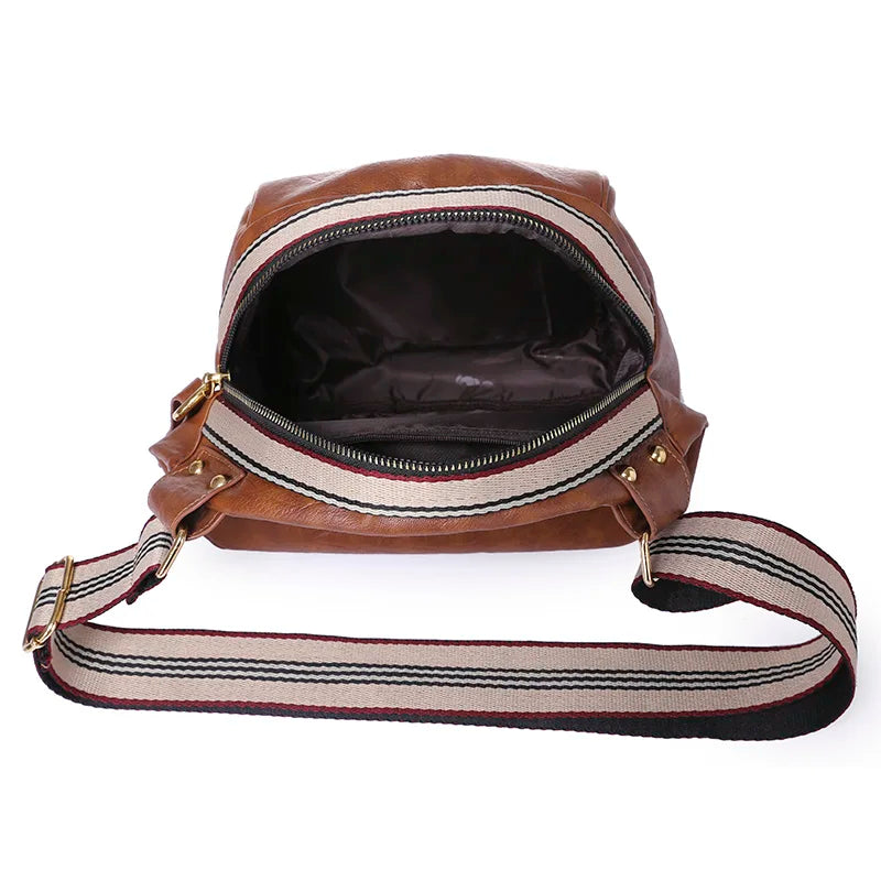 Vintage Style Women Handbag Soft Leather Crossbody Bag