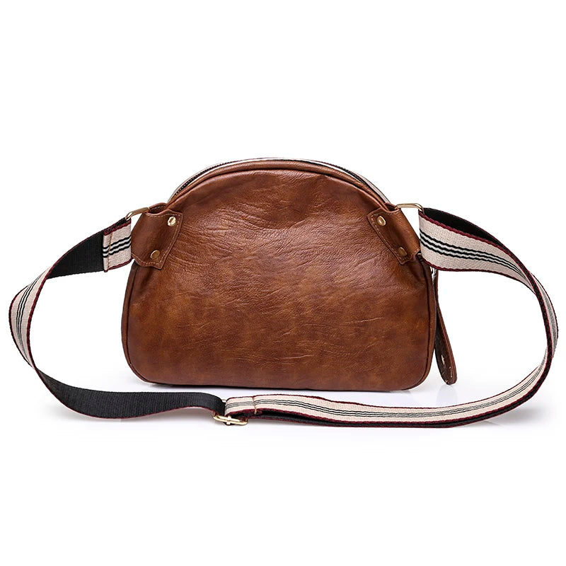 Vintage Style Women Handbag Soft Leather Crossbody Bag
