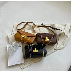 Vintage Suede PU Spliced Shoulder Bag Women Crossbody Retro Messenger Bag