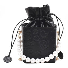 Vintage Summer Crossbody Bucket Bag Print Pattern Woman Bag Female Shoulder