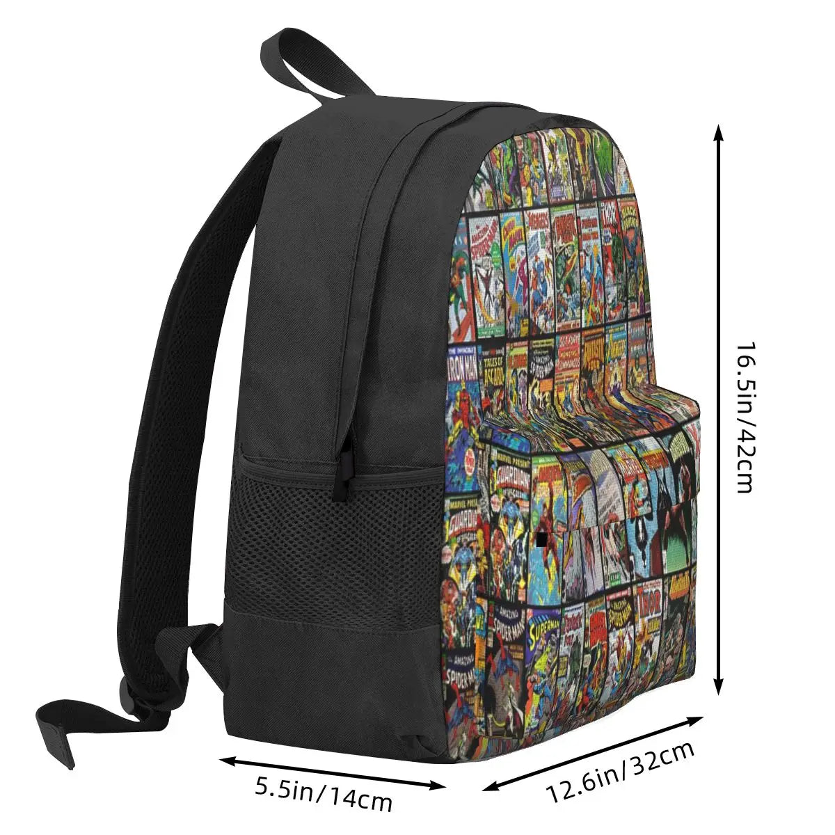 Vintage Superhero Comic Book Backpacks Men's Backpacks Bags For Women