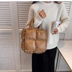 Vintage High-capacity Handbag Autumn Winter Women's Crossbody Bag