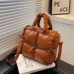 Vintage High-capacity Handbag Autumn Winter Women's Crossbody Bag